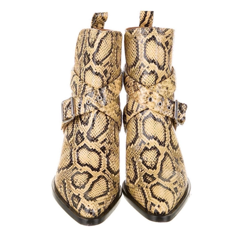 Chloé Rylee Snakeskin Boots sz 40.